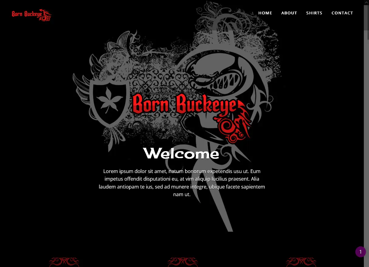 Bornbuckeye webdesign by 3oneseven